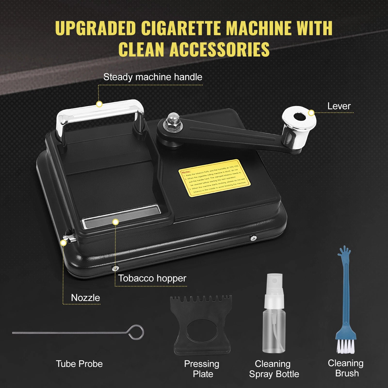 Portable Tobacco Injector Cigarette Maker Machine 5.5IN x 8IN