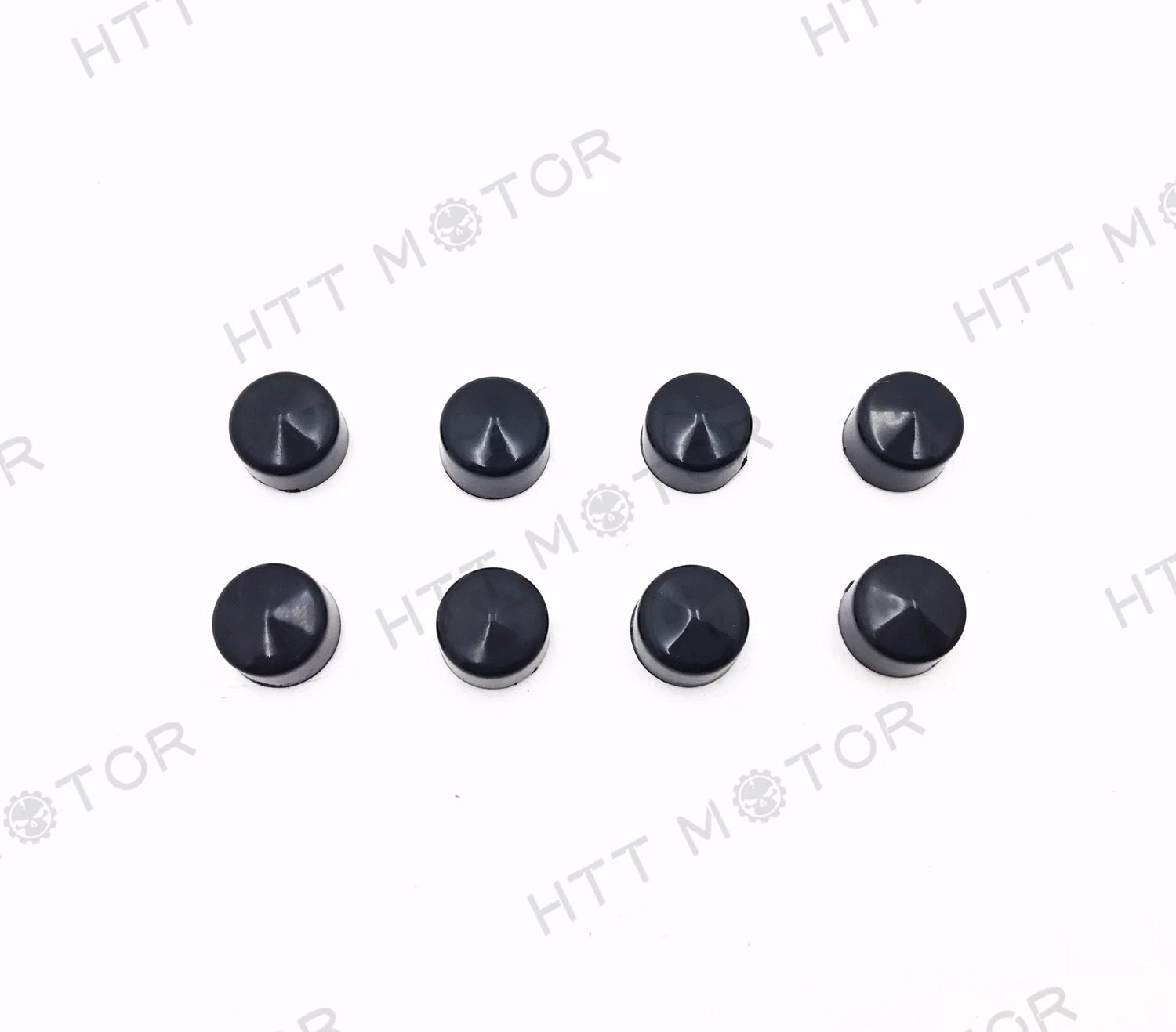 8PCS Black Cap Dress Cover for Harley Touring (1999–2006) Push Rod Tappet Block Bolt