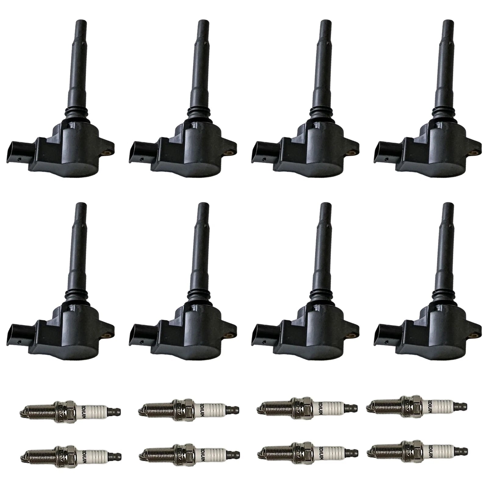 Set of 8 Ignition Coils & Iridium Spark Plugs for Mercedes-Benz E63 AMG (2010–2016)