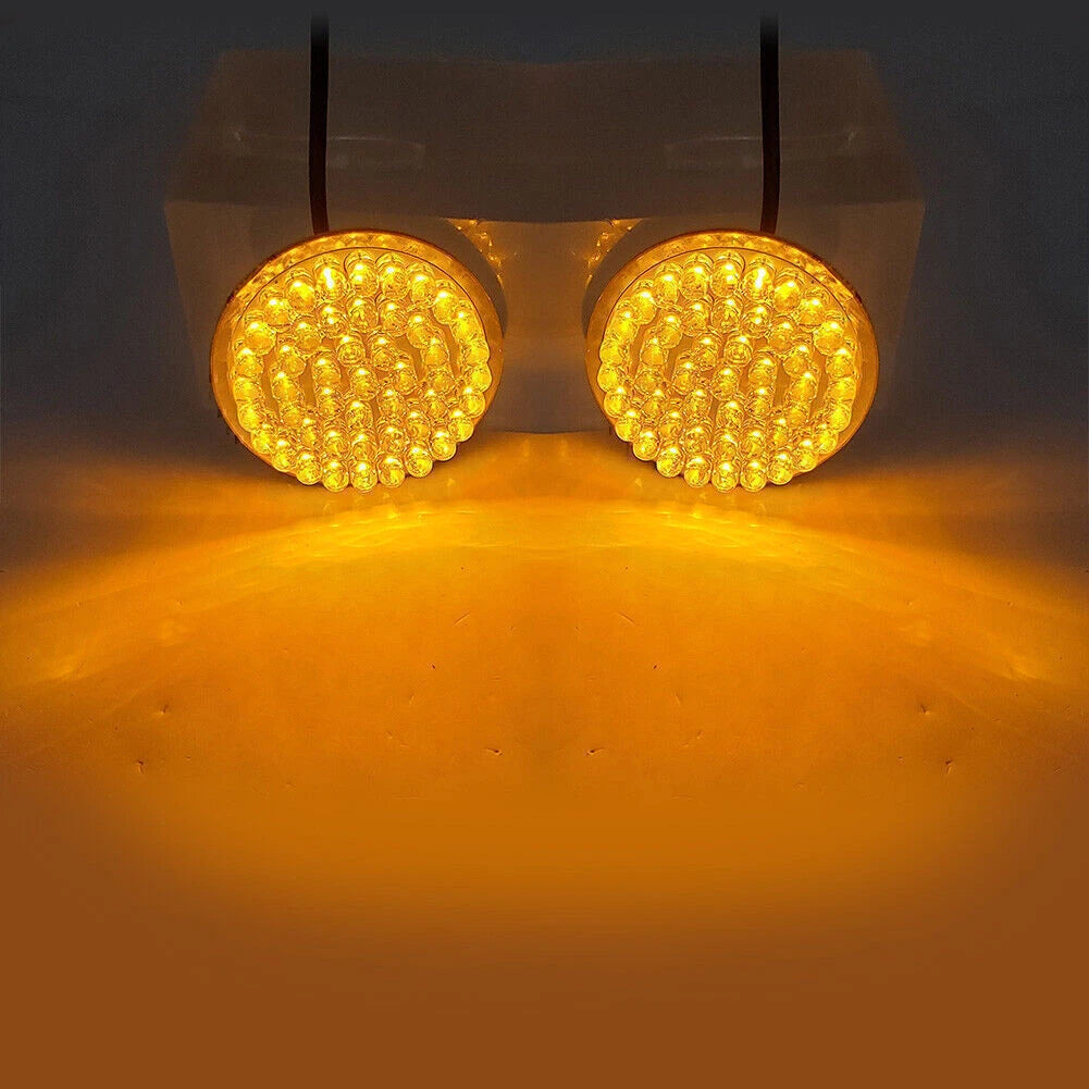1156 Yellow Turn Signal Light Inserts for Harley-Davidson Road King