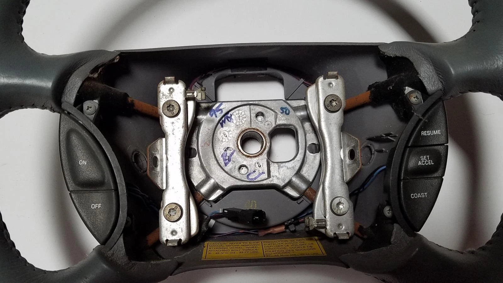 Steering Wheel for Lincoln Mark VIII (1993–1994) Gray with Cruise Switches