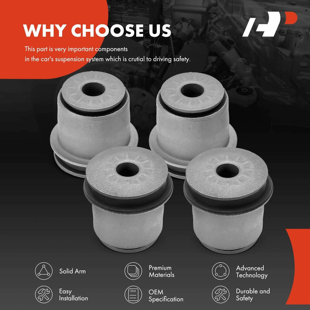 Set of 4 Front Lower Bushings for Chevrolet Silverado 2500 HD (2001–2010)