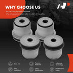 Set of 4 Front Lower Bushings for Chevrolet Silverado 2500 HD (2001–2010)