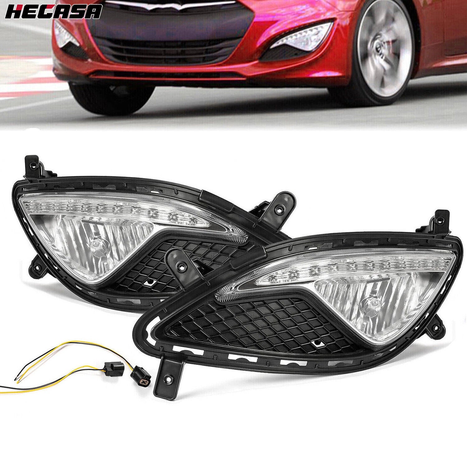 Fog Lamp Covers for Hyundai Genesis Coupe (2013–2017)