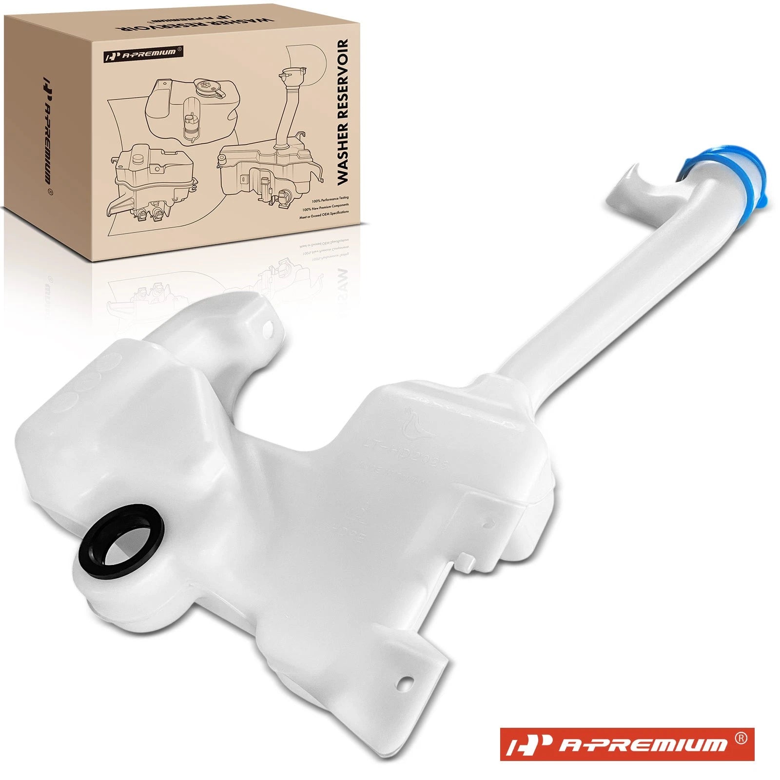 Windshield Washer Reservoir with Cap for Honda Accord (2008–2012)