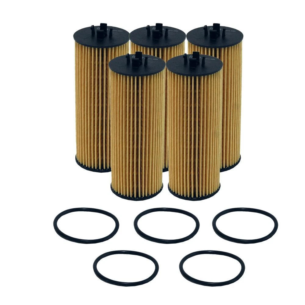 5X Wix 57526 Engine Oil Filter Kit for (Metal Free)