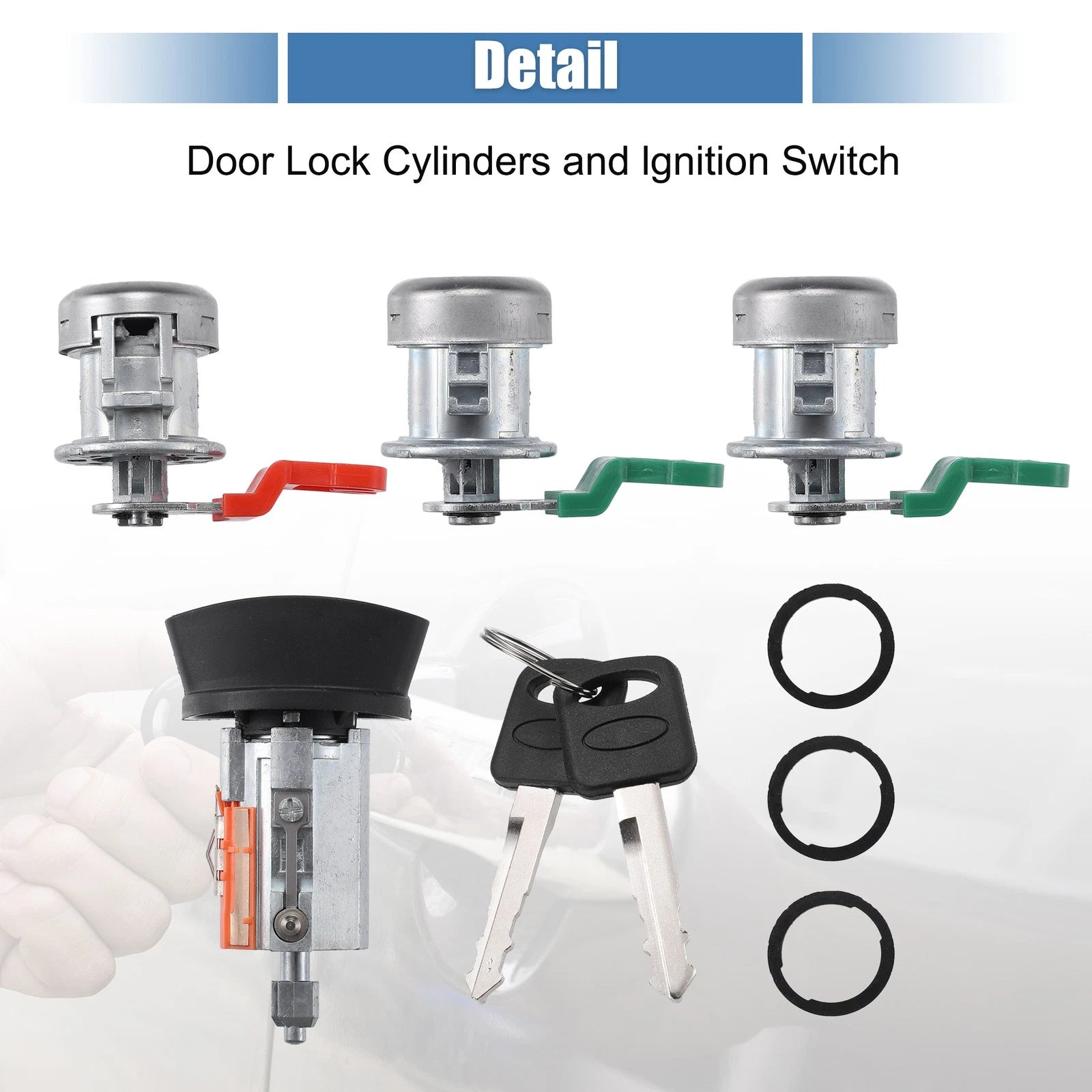 Ignition Switch Lock Cylinder with Key Set for Ford F150 (2001–2004)
