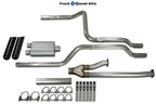 2.5" Dual Exhaust Kit for Toyota Tundra (2009–2013) - 2 Chamber, Black Tip