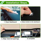 Dashboard Cover Mat for Lexus RX350 (2016-2019) - Black Dash Carpet