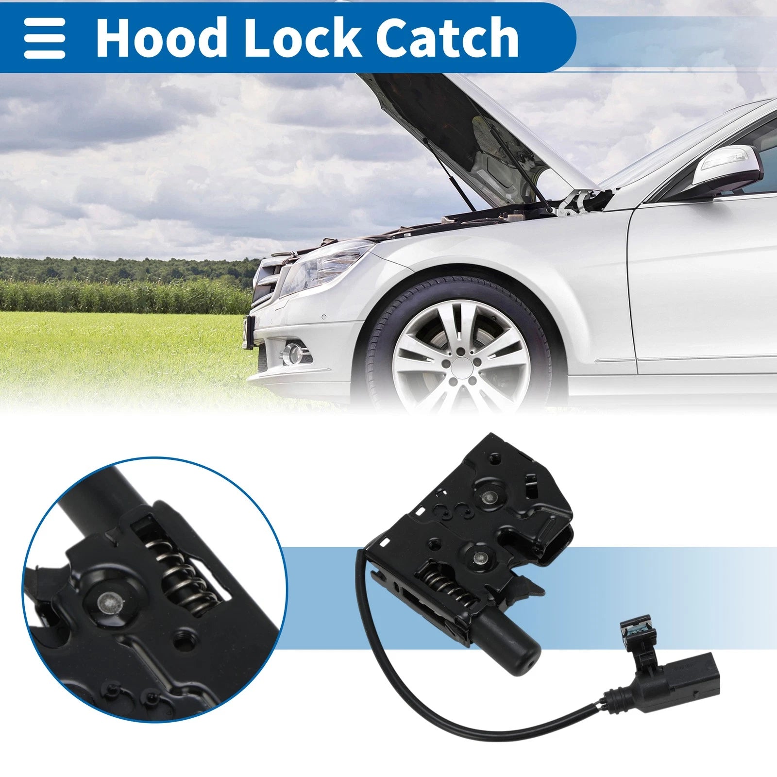 Hood Latch Assembly for Audi A6 (2012–2015) No. 4G0823509C