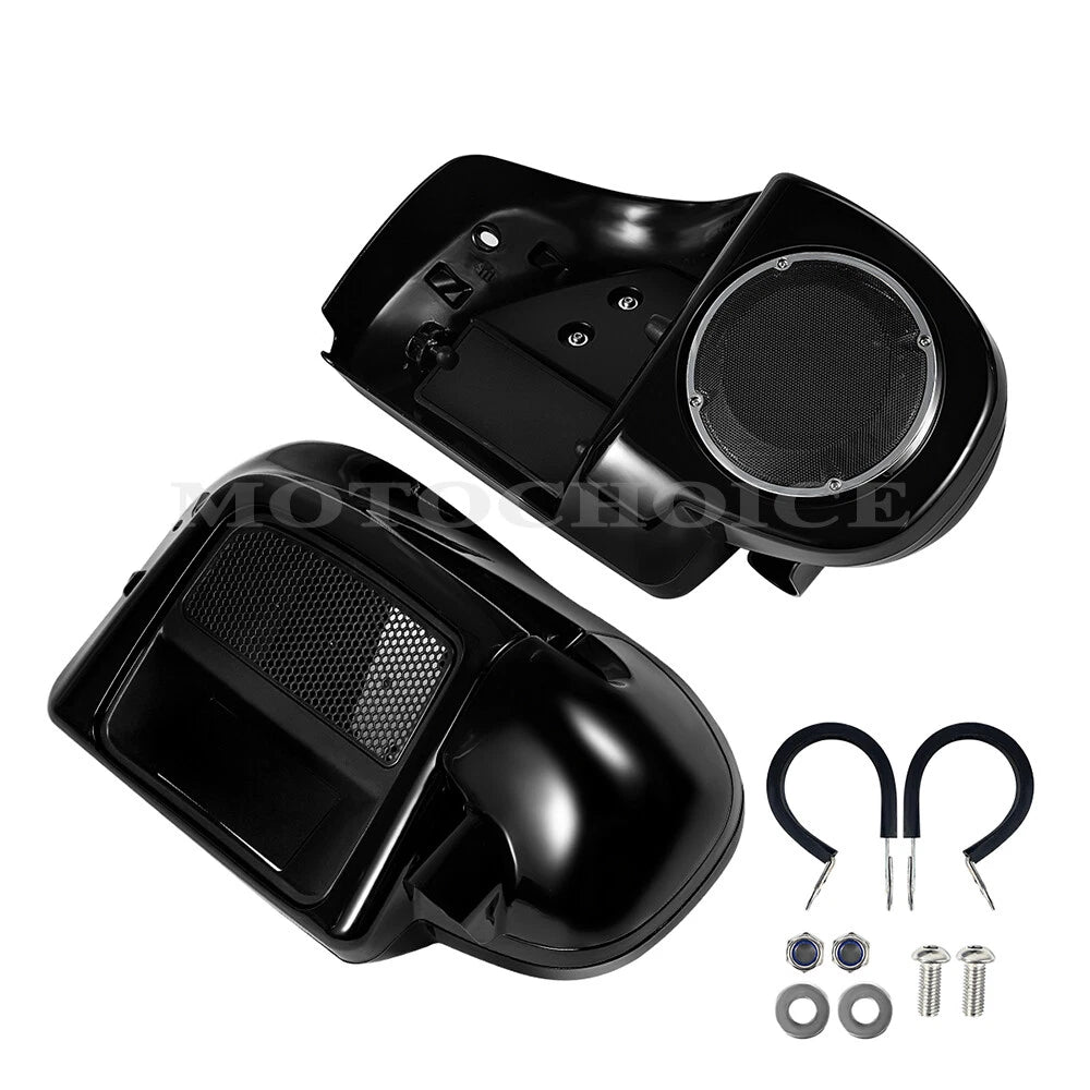 Lower Vented Fairing with 6.5" Speaker Box Pod for Harley Touring Glide