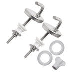 2X Rust Proof Stainless Steel Toilet Seat Hinge with Mounting Accessory