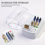 30 Hole Storage Box for Drill Bits and Buffing Accessories