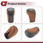 Gear Shift Knob Cover for Mazda CX-5 (2012–2023) Brown Faux Leather