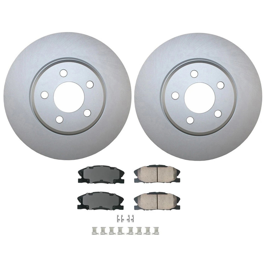 Front Brake Kit 320mm Rotors Akebono Ceramic Pads for Charger V6 (2011–2023)