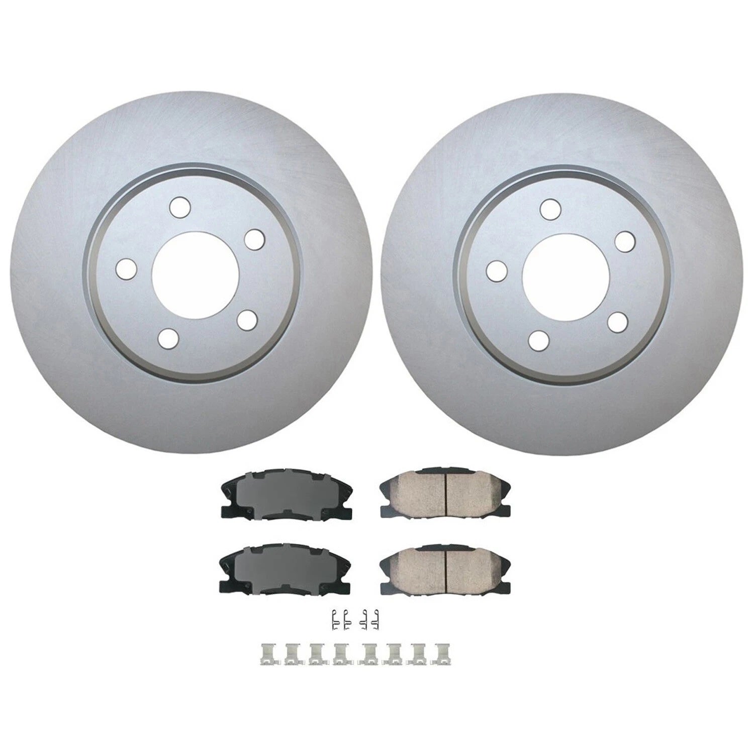 Front Brake Kit 320mm Rotors Akebono Ceramic Pads for Charger V6 (2011–2023)