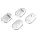 Stainless Steel Rocker Panel Switch Button Cover for Harley Touring FLHT FLTR (2014-2023)