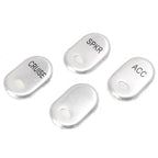 Stainless Steel Rocker Panel Switch Button Cover for Harley Touring FLHT FLTR (2014-2023)
