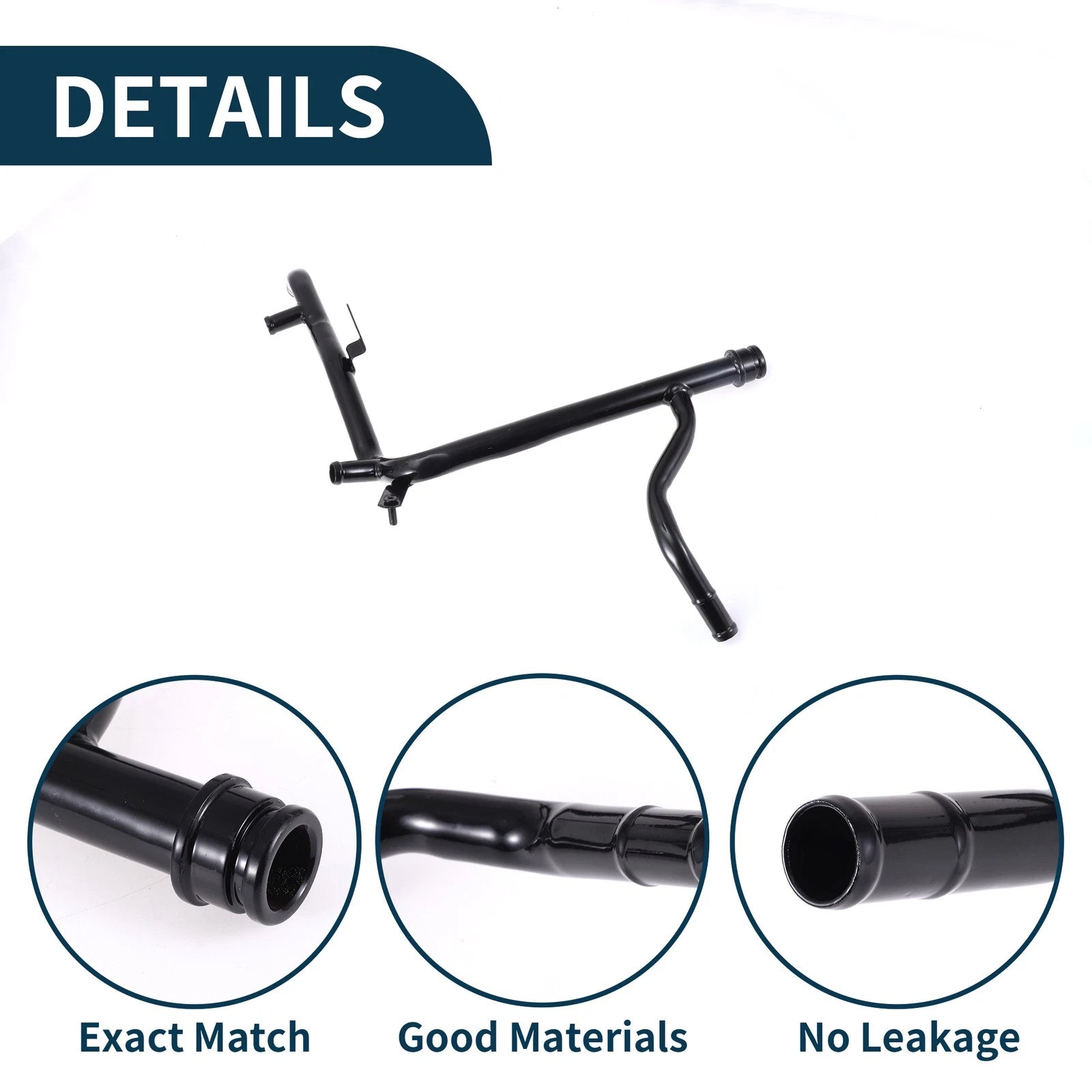 Radiator Hose Coolant Pipe for Audi A3 (1996–2003) 1 Pcs Iron Black
