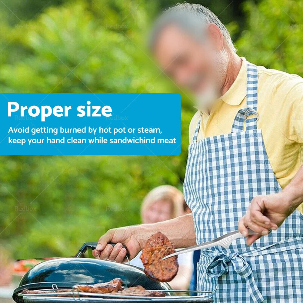 4PCS Self-Standing Non-Slip BBQ Tongs for Korean Japanese Cooking