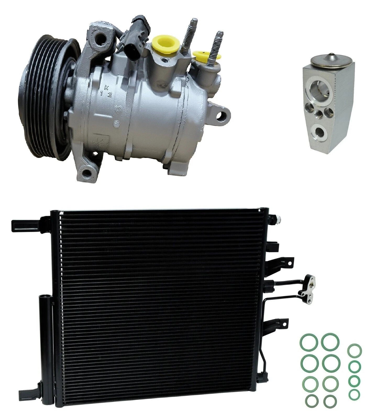 AC Compressor Kit with Condenser for Ram 1500 3.0L (2014–2014)