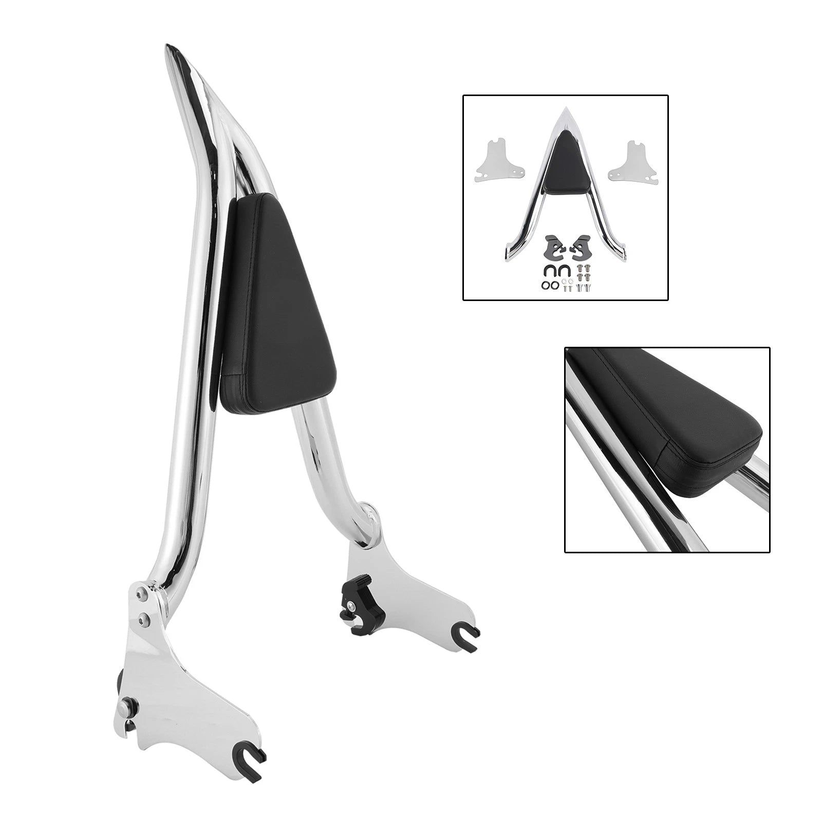 Passenger Sissy Bar Backrest for Road King Street Glide Road Glide (1997–2008)