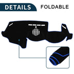 Dash Cover Mat for BMW 6 Series (2003-2010) Sun Protector Pad Black Blue