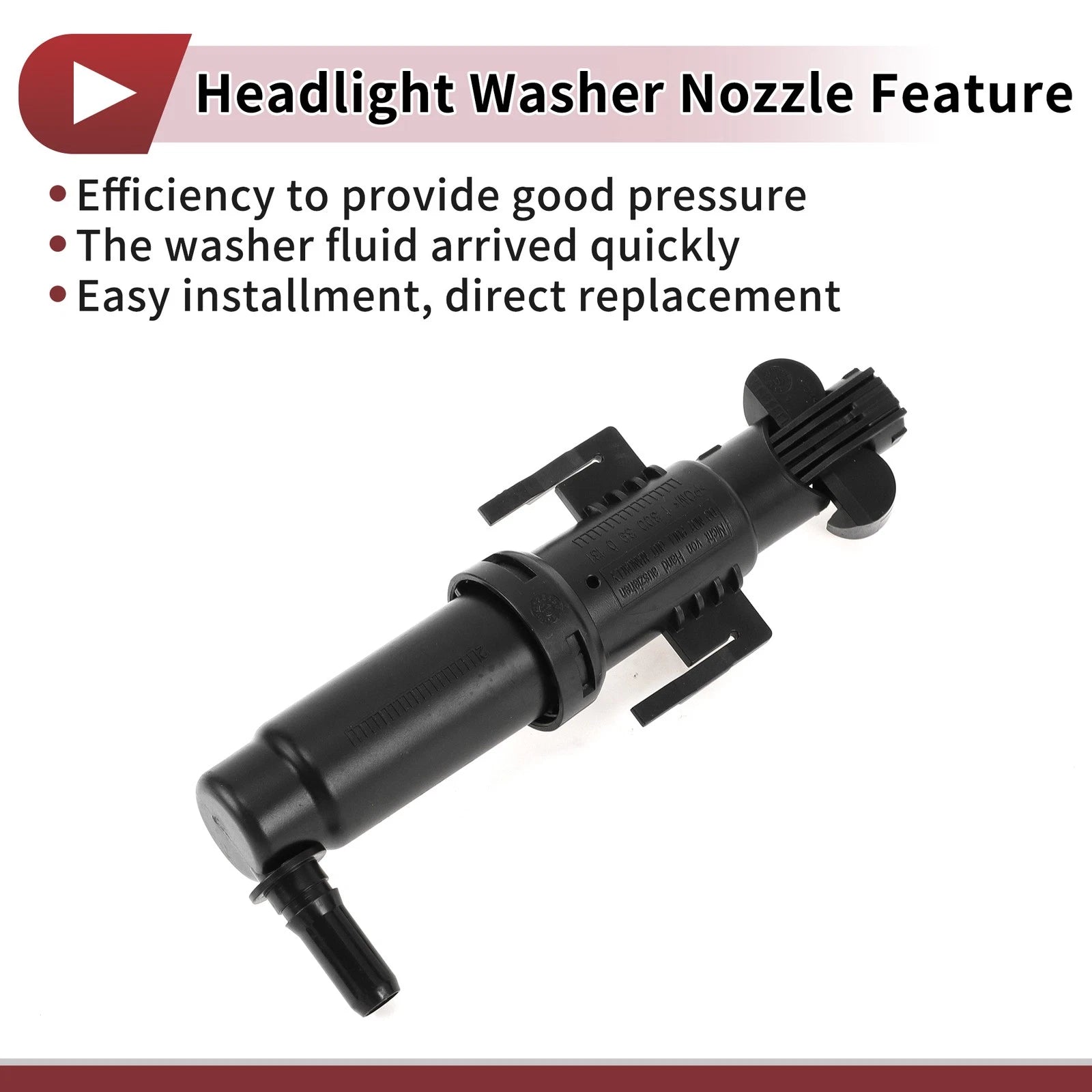 Front Passenger Side Headlight Washer Nozzle for BMW 528i (2011–2016) No. 61677341542