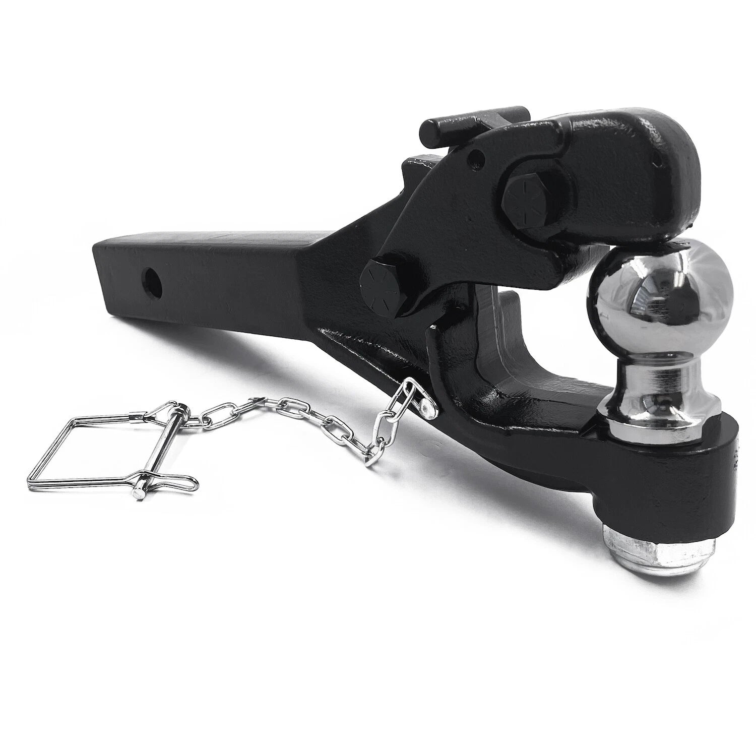 8T Receiver Mount Combination Pintle Hitch w/ 2" Ball for 2-Inch Receiver