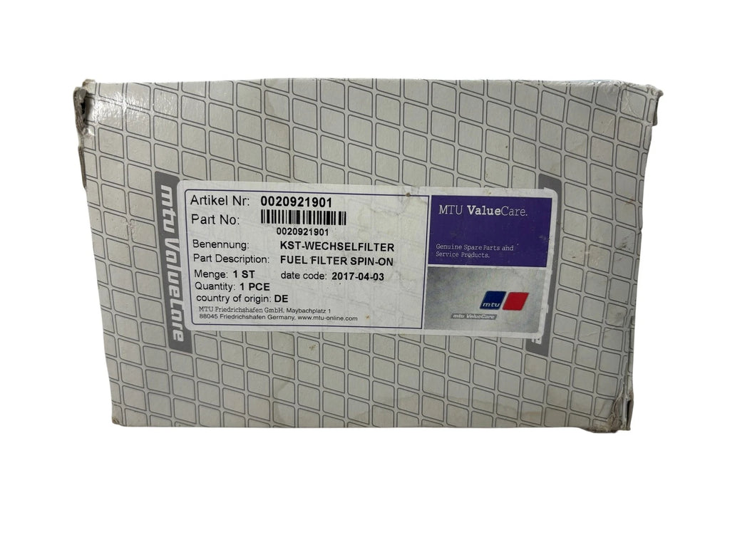 Fuel Filter Spin-On for MTU ValueCare (0020921901)