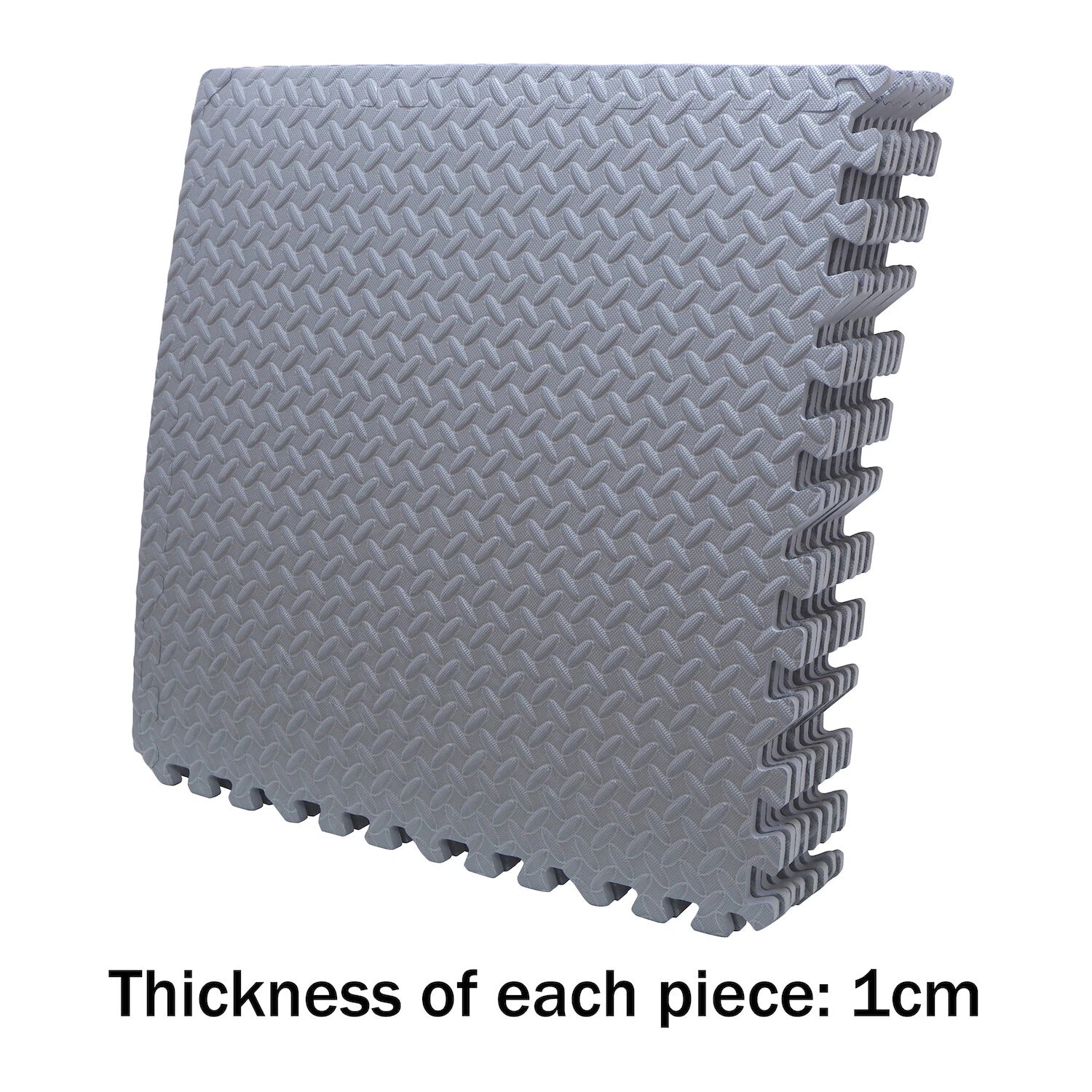 8PC EVA Foam Exercise Tiles for Gym Fitness Yoga Workout 24x24 Gray