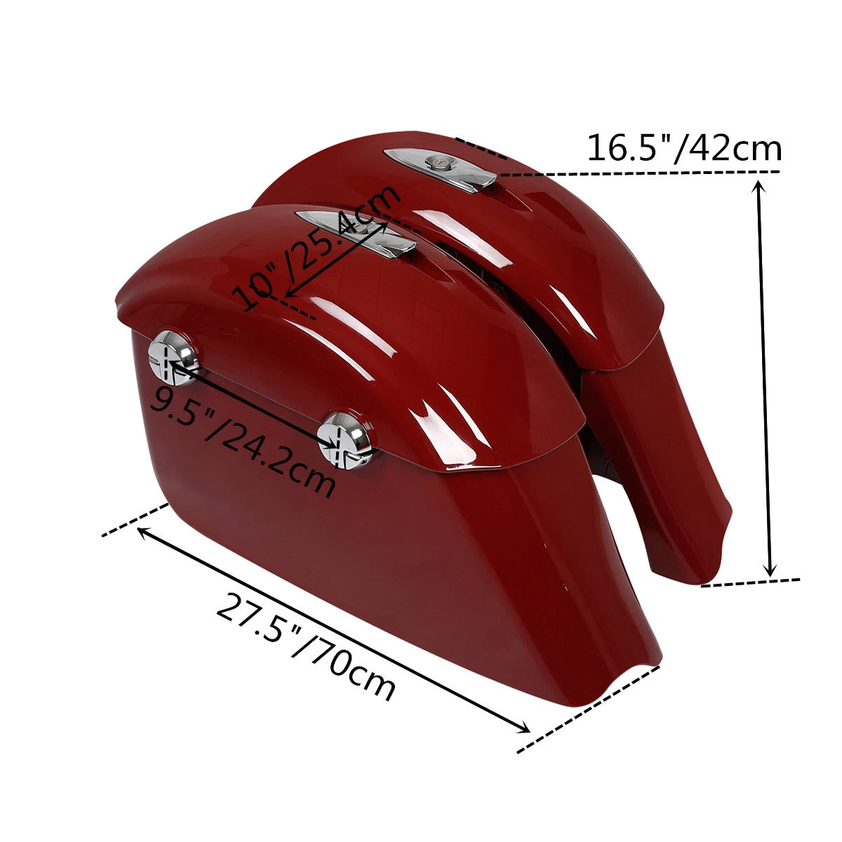 Saddlebag Electronic Latch Protector Rails for Indian Chieftain (2014–2018)