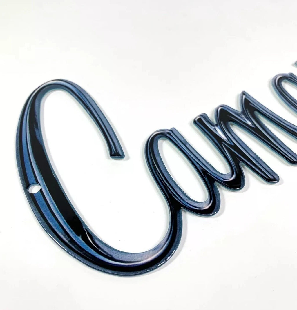 Metal Emblem Sign Script Logo for Chevrolet Camaro (1970–1974)