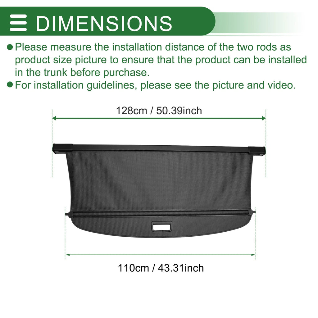 Retractable Cargo Cover for Volkswagen ID.6 (2022–2025) Carbon Fiber Pattern