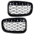 Front Kidney Grille Diamond for BMW X5 E70 X6 E71 (2007-2013) - 1 Pair