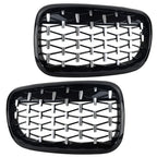 Front Kidney Grille Diamond for BMW X5 E70 X6 E71 (2007-2013) - 1 Pair