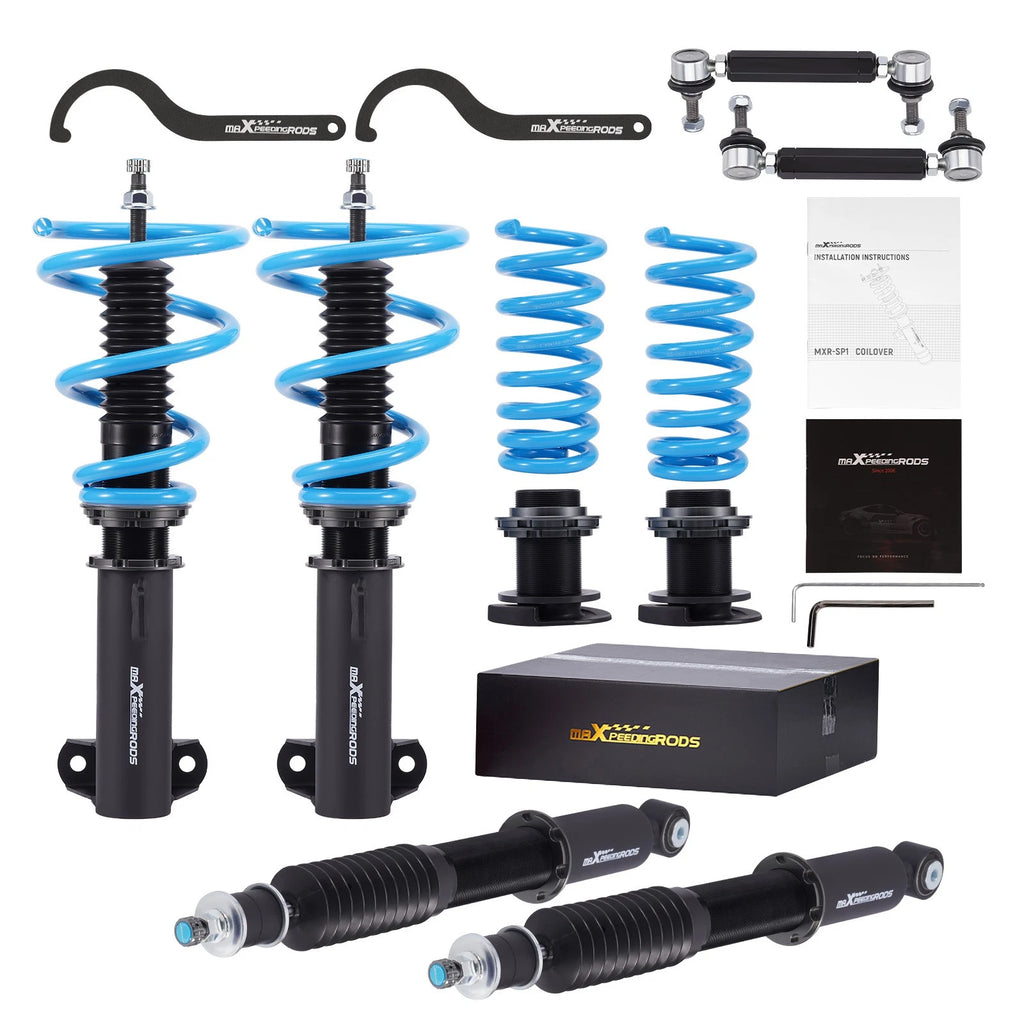MaXpeedingrods T6 Coilovers 24 Way Adjustable for MBZ C-Class (2001–2007)