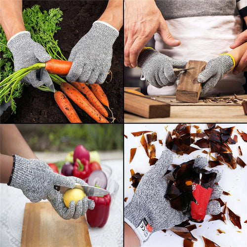 1 Pair Cut Resistant Gloves Level 5 for Kitchen Use