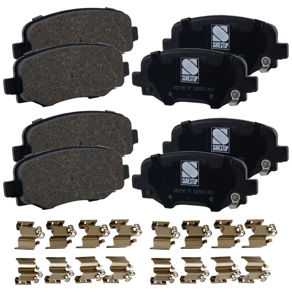 Set of Rear Brake Pads for Jeep Cherokee (2016–2017)