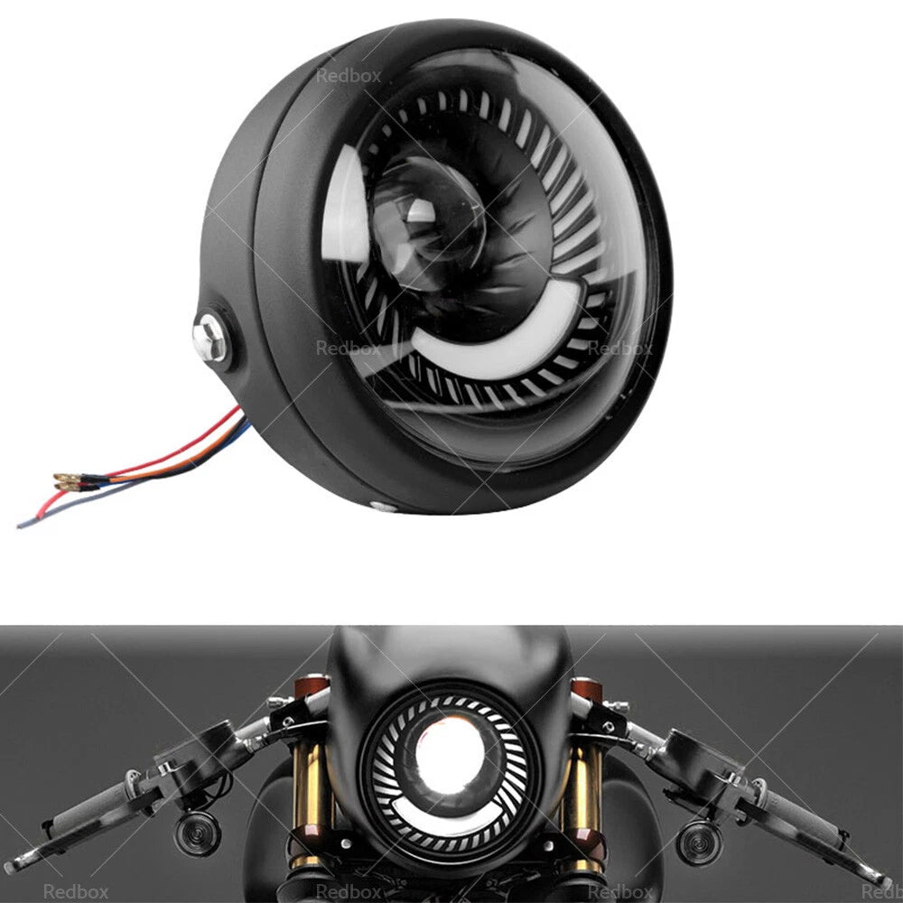 6.5" LED Headlight DRL Hi/Lo for Cafe Racer (Fits )