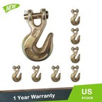 Set of 8 Clevis Grab Hooks for Flatbed Truck Trailer