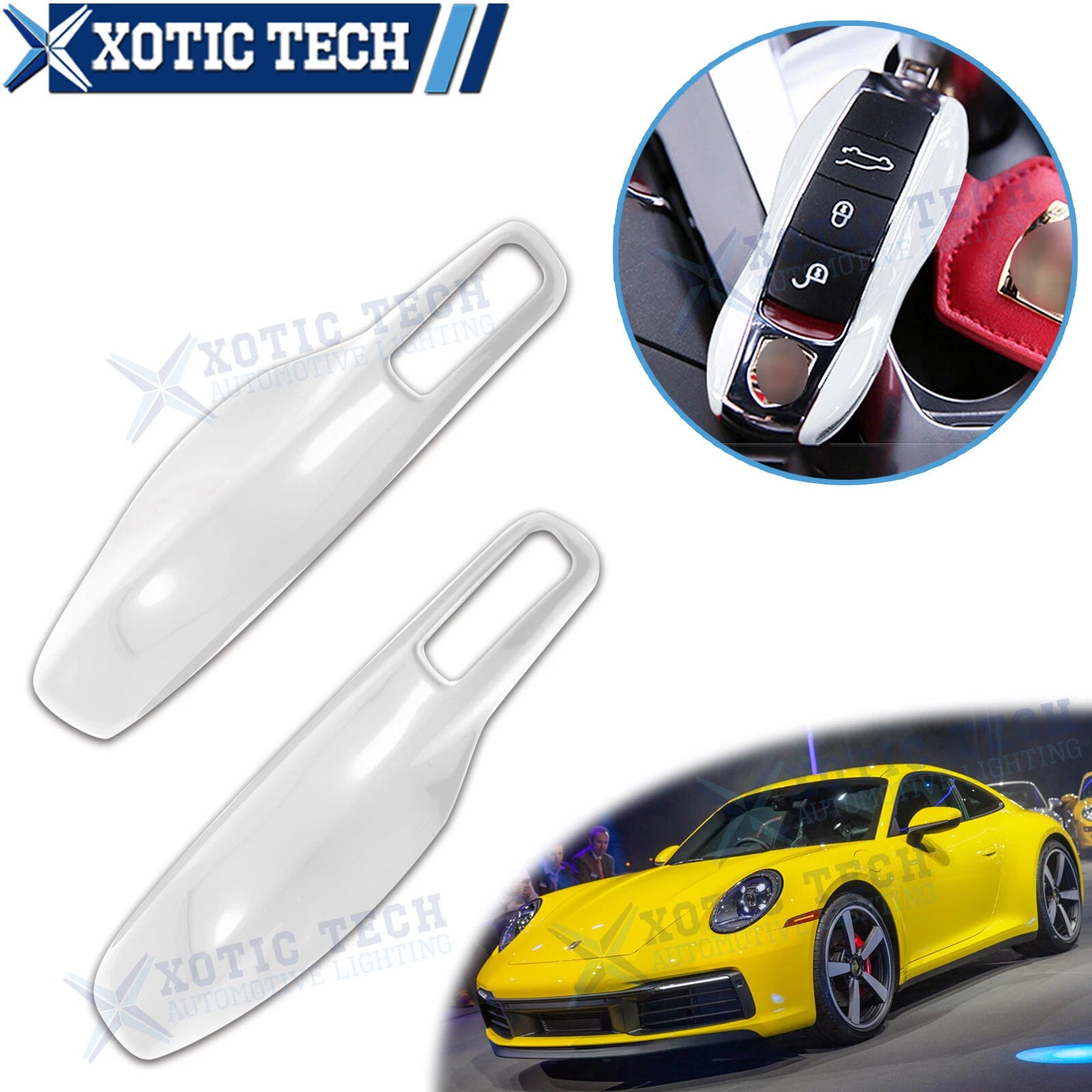 Remote Smart Key Shell Fob Cover for Porsche (2011–2018)