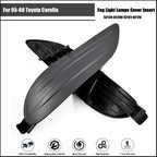Fog Light Cover Pair for Toyota Corolla (2005–2008) Black Plastic