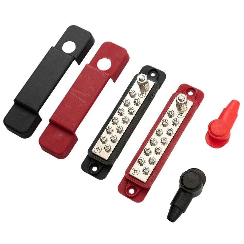 12-Way Bus Bar Power Distribution 12V 150A Terminal Block for Auto Marine