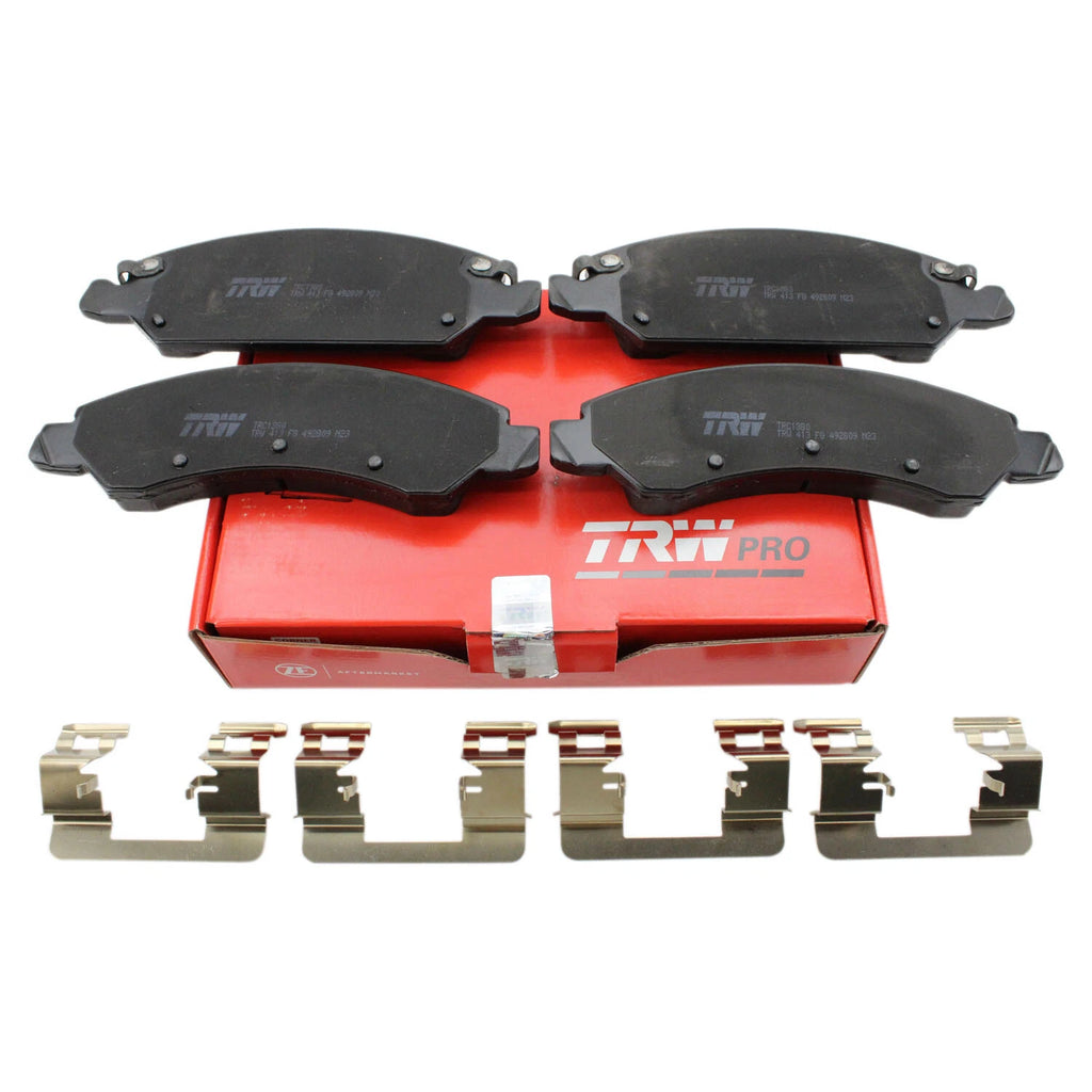 Set of 4 TRW Pro Front Ceramic Brake Pads for Chevy Tahoe GMC Yukon (2000–2023)