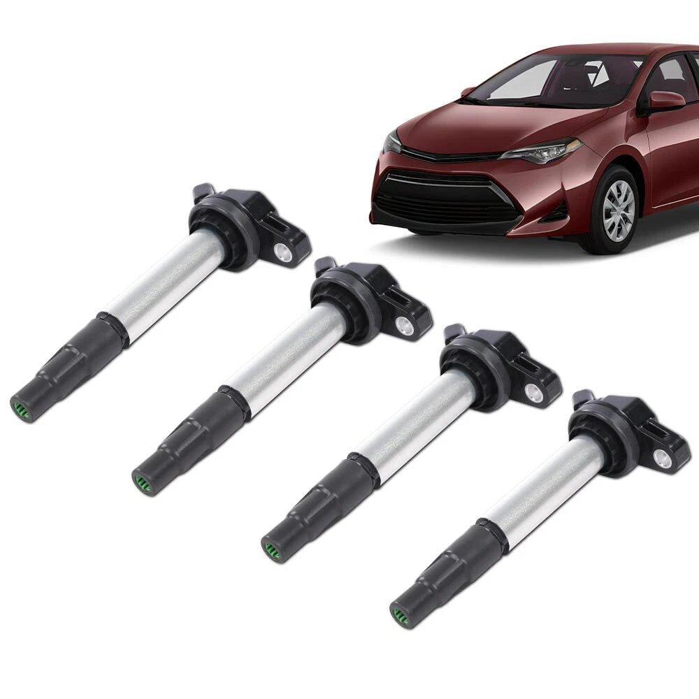 Set of 4 Ignition Coils for Toyota Corolla Prius (2009–2019)