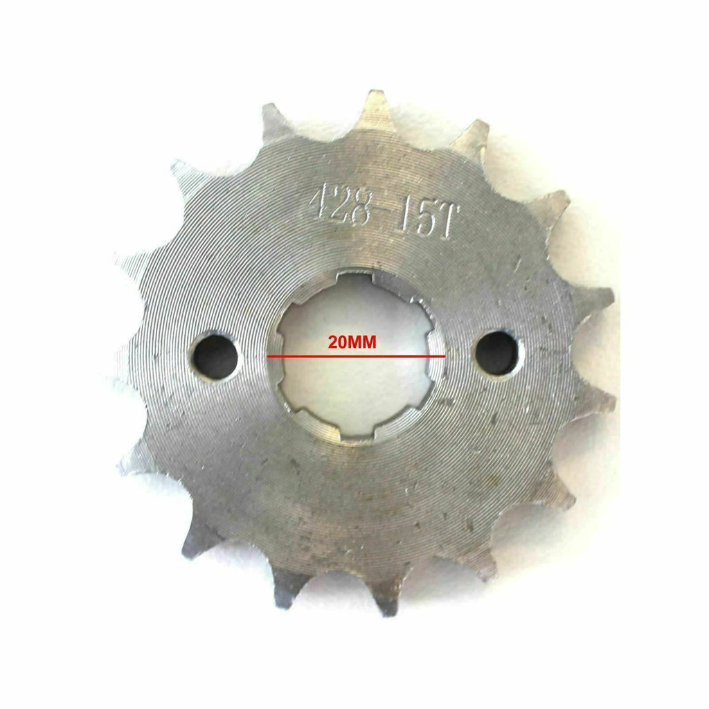 15 Tooth 20mm Front Engine Sprocket Gear for 50cc-160cc Dirt Bike Quad