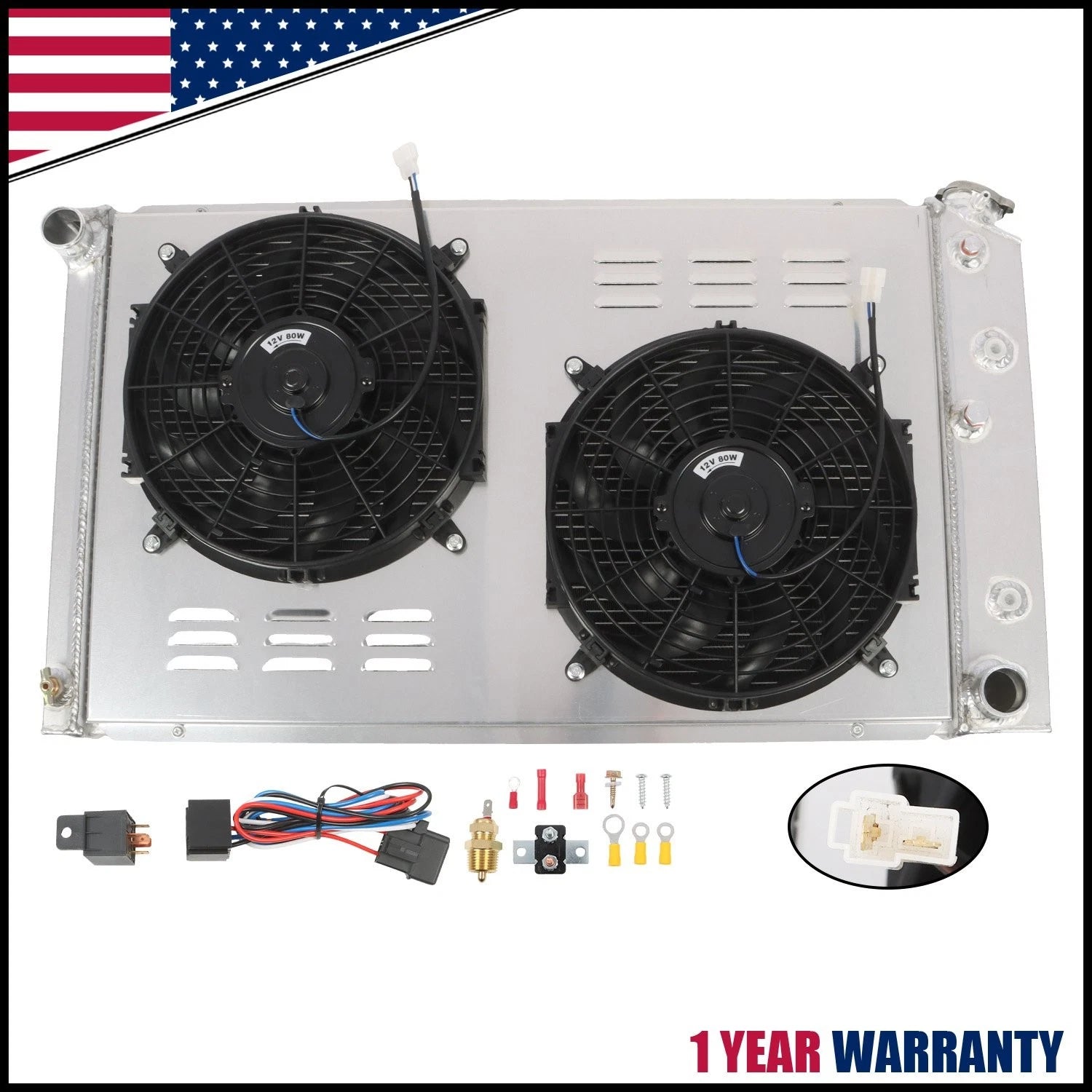 3 Row Radiator Shroud Fan Relay for Chevy Caprice/C30 (1983–1990)