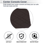 Center Console Cover with Storage Bag for BMW X7 (2019–2024) Dark Brown