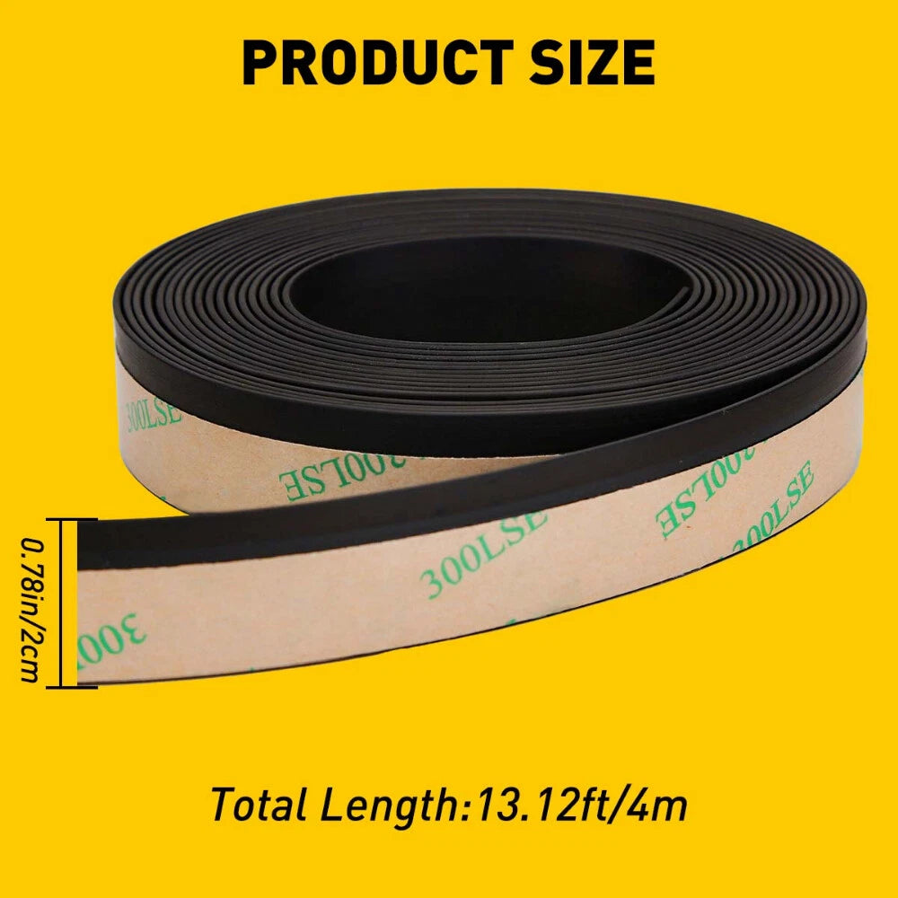 1x Rubber Car Side Door Window Glass Seal for Universal (Fits 13FT)